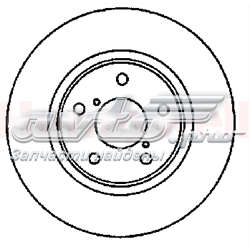 561536J Jurid/Bendix freno de disco delantero