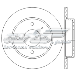 562574JC Jurid/Bendix disco de freno trasero