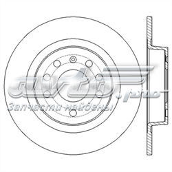 562581JC Jurid/Bendix disco de freno trasero