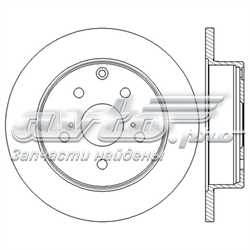 562601JC Jurid/Bendix disco de freno trasero