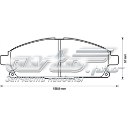 Pastillas de freno delanteras Acura MDX 1 YD1