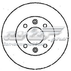 561555JC Jurid/Bendix disco de freno trasero