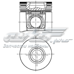 87-437007-10 Nural pistón completo para 1 cilindro, cota de reparación + 0,50 mm