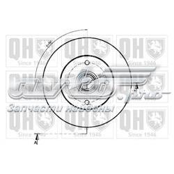 Disco de freno trasero BDC3712 QUINTON HAZELL