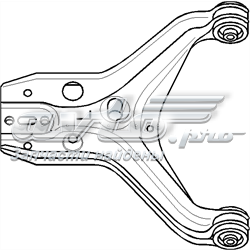 104302466 Hans Pries (Topran) barra oscilante, suspensión de ruedas delantera, inferior izquierda