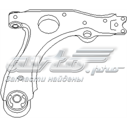 103471466 Hans Pries (Topran) barra oscilante, suspensión de ruedas delantera, inferior izquierda/derecha