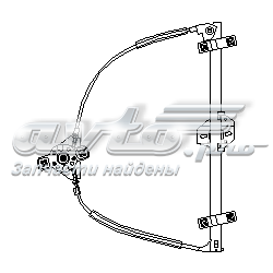 102888756 Hans Pries (Topran) mecanismo de elevalunas, puerta delantera derecha