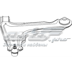 200 483 586 Hans Pries (Topran) barra oscilante, suspensión de ruedas delantera, inferior izquierda