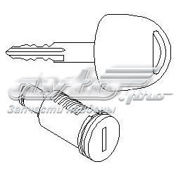 205 810 755 Hans Pries (Topran) cilindro de cerradura de puerta delantera izquierda