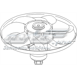 107 711 755 Hans Pries (Topran) ventilador (rodete +motor refrigeración del motor con electromotor completo)