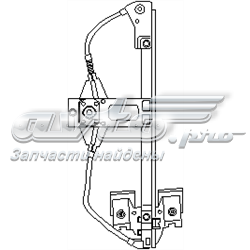 103 157 755 Hans Pries (Topran) mecanismo de elevalunas, puerta trasera derecha