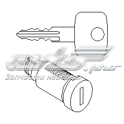 200 020 755 Hans Pries (Topran) cilindro de cerradura de puerta delantera izquierda