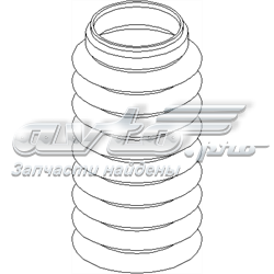 103 519 546 Hans Pries (Topran) caperuza protectora/fuelle, amortiguador trasero