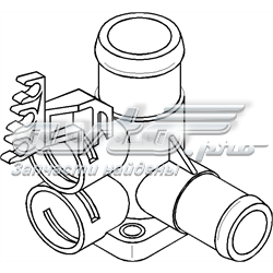 107326756 Hans Pries (Topran) brida del sistema de refrigeración (triple)