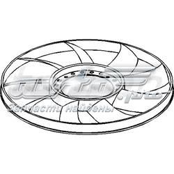 Rodete ventilador, refrigeración de motor 110295586 Hans Pries (Topran)