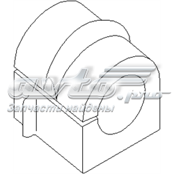200 460 755 Hans Pries (Topran) casquillo de barra estabilizadora delantera