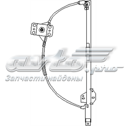 104 099 755 Hans Pries (Topran) mecanismo de elevalunas, puerta delantera derecha