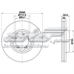 93260600 Textar freno de disco delantero