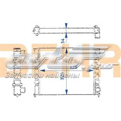 2109134 HELLA radiador refrigeración del motor