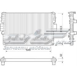 Radiador refrigeración del motor BM016 Magneti Marelli