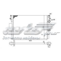 Radiador refrigeración del motor BMQ183 Magneti Marelli