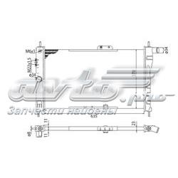 BMQ326 Magneti Marelli radiador refrigeración del motor