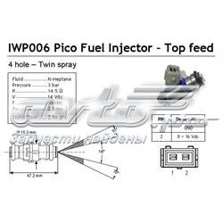 Inyector de combustible IWP006 Magneti Marelli