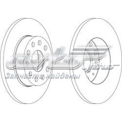 Disco de freno trasero DDF1276 Ferodo