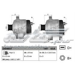 Alternador DAN607 Denso