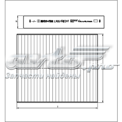 Filtro de polen Mahle Original LA410