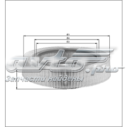 LX216 Mahle Original filtro de aire