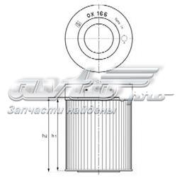 OX1661DECO Mahle Original filtro de aceite