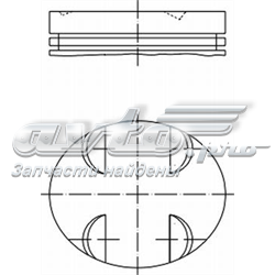 0830900 Mahle Original pistón completo para 1 cilindro, std