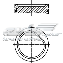 11251739301 BMW pistón completo para 1 cilindro, std