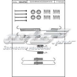 Juego de reparación, pastillas de frenos 1050753 Quick Brake