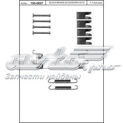 Juego de montaje, zapatas de freno traseras Quick Brake 1050827
