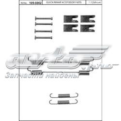 Kit de montaje de zapatas de freno traseras 1050862 Quick Brake
