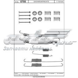 0755 Quick Brake kit de montaje, zapatas de freno traseras