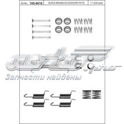 1050010 Quick Brake Kit de montaje de zapatas de freno traseras