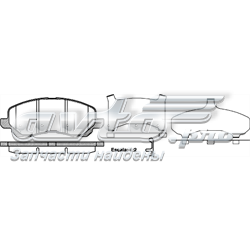 Pastillas de freno delanteras Mitsubishi Galant 8 EA