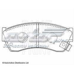 Pastillas de freno delanteras Blue Print ADK84218