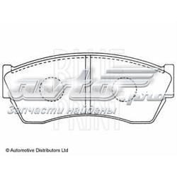 ADK84218 Blue Print Pastillas delanteras
