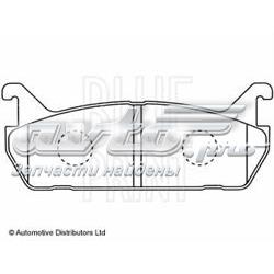 ADM54269 Blue Print pastillas de freno traseras