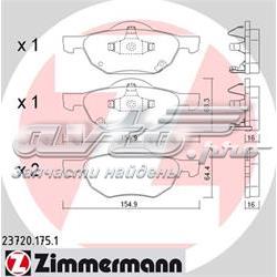 237201751 Zimmermann pastillas de freno delanteras