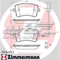 252141752 Zimmermann Pastillas freno traseras