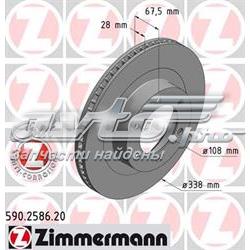 Disco de freno delantero Zimmermann 590258620