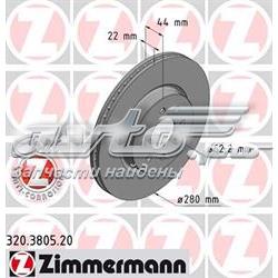 320380520 Zimmermann disco de freno delantero