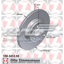 Zimmermann Disco Freno 150.2936.52 – Ricambio In Metallo Di Alta Qualità Per Auto