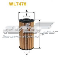 WL7478 WIX filtro de aceite