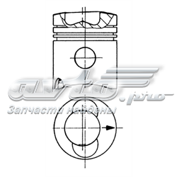 2230349 Deutz pistón completo para 1 cilindro, std